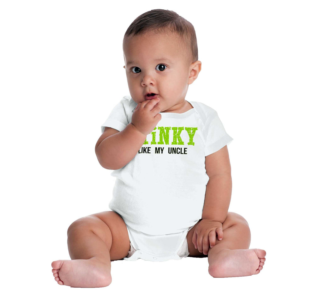 Stinky Like My Uncle Romper Bodysuit-Direct To Garment Print-Brisco Baby