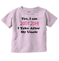 Adorable After Uncle Infant Toddler T Shirt-Direct To Garment Print-Brisco Baby
