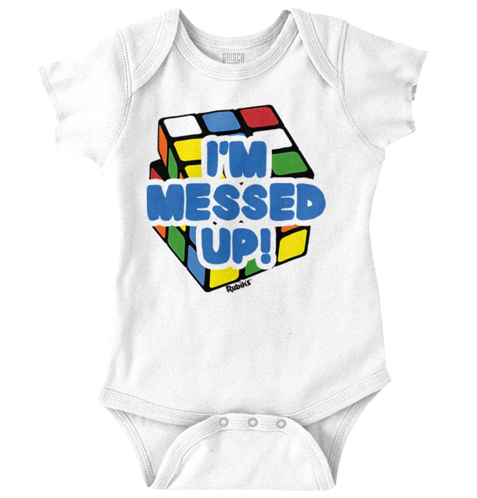 Messed Up Romper Bodysuit-Direct To Garment Print-Brisco Baby