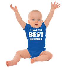I Have The Best Brother Romper Bodysuit-Direct To Garment Print-Brisco Baby