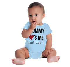 Mommy Loves Me Romper Bodysuit-Direct To Garment Print-Brisco Baby