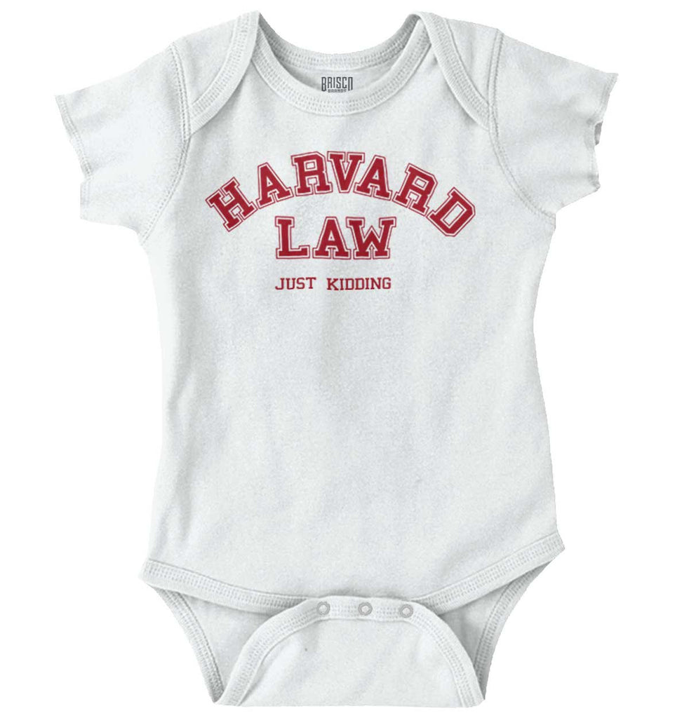 Harvard Law Romper Bodysuit-Direct To Garment Print-Brisco Baby