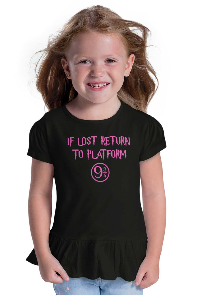 Return Platofrm 9 3/4 Toddler Ruffle Bottom Tee-Direct To Garment Print-Brisco Baby