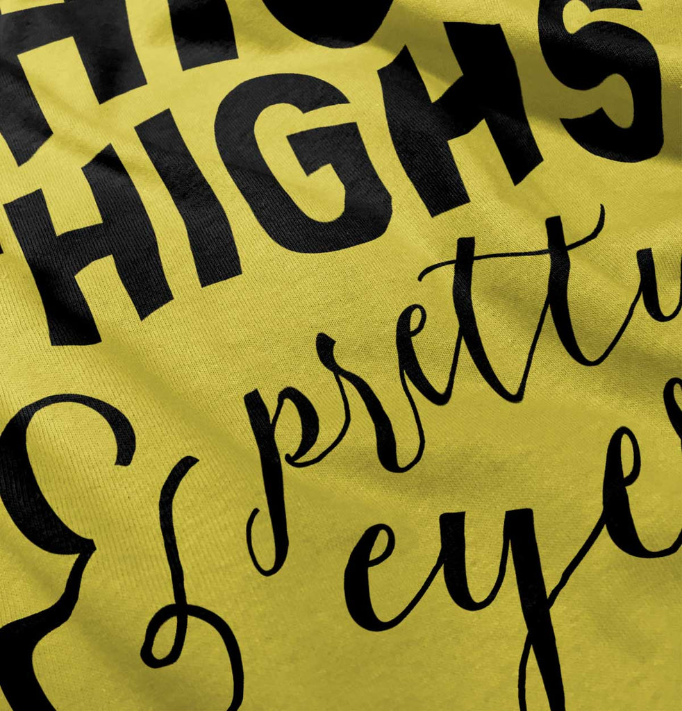 Thick Thighs Romper Bodysuit-Direct To Garment Print-Brisco Baby