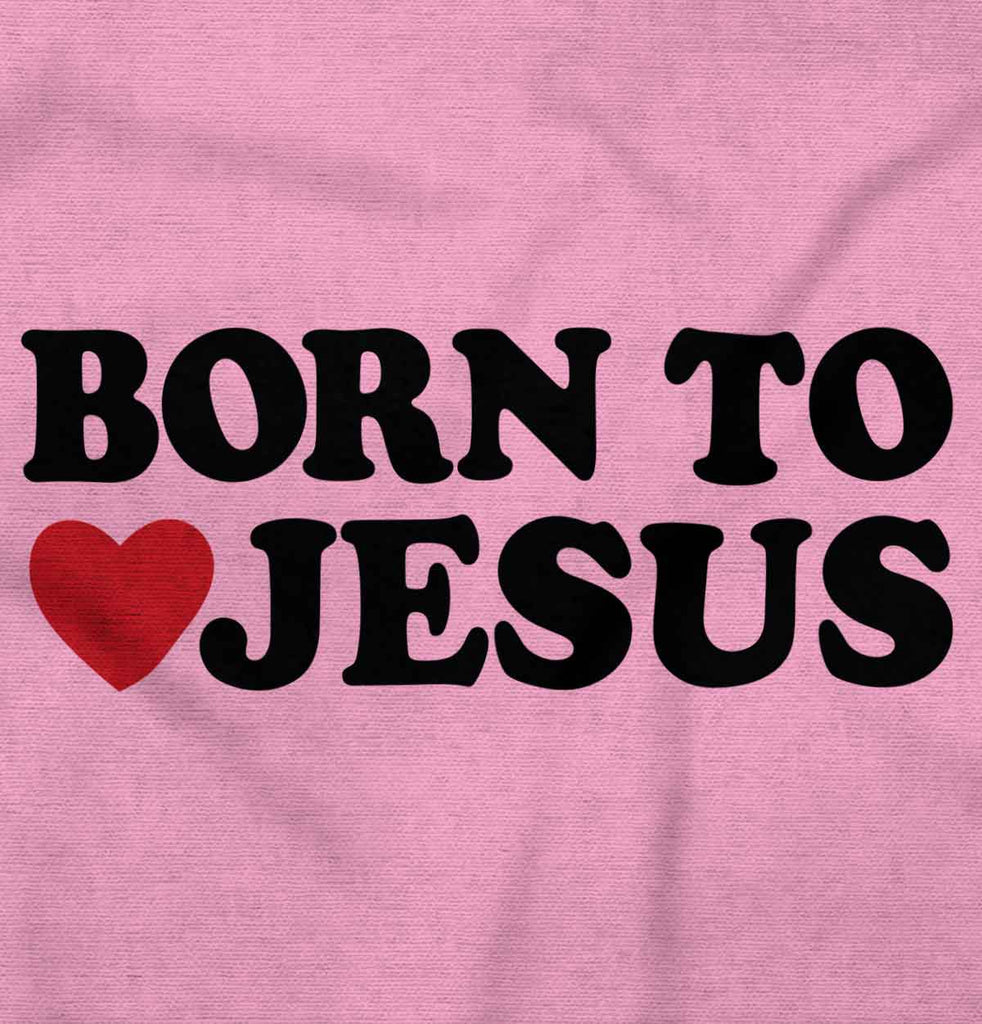 Born To Jesus Infant Baby Bib-Direct To Garment Print-Brisco Baby
