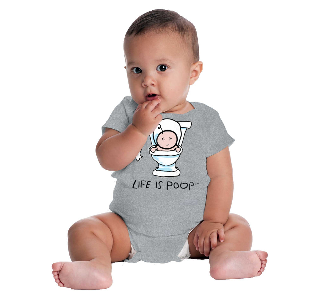 Baby Toilet Romper Bodysuit-Direct To Garment Print-Brisco Baby