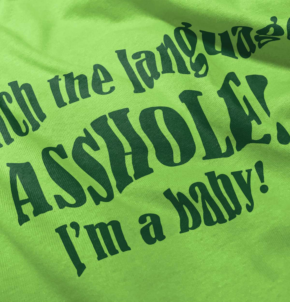 Watch The Language Infant Toddler T Shirt-Direct To Garment Print-Brisco Baby