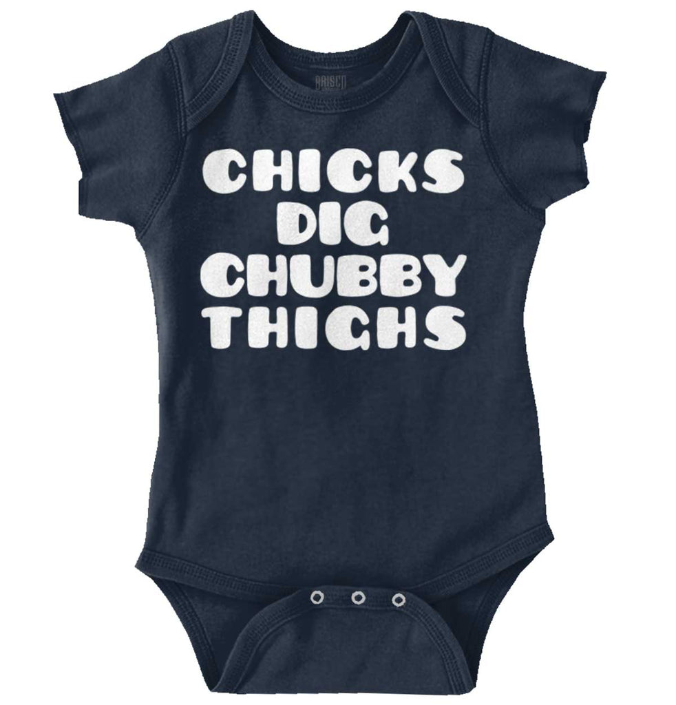 Chubby Thighs Romper Bodysuit-Direct To Garment Print-Brisco Baby