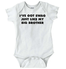 Got Swag Like Big Brother Romper Bodysuit-Direct To Garment Print-Brisco Baby