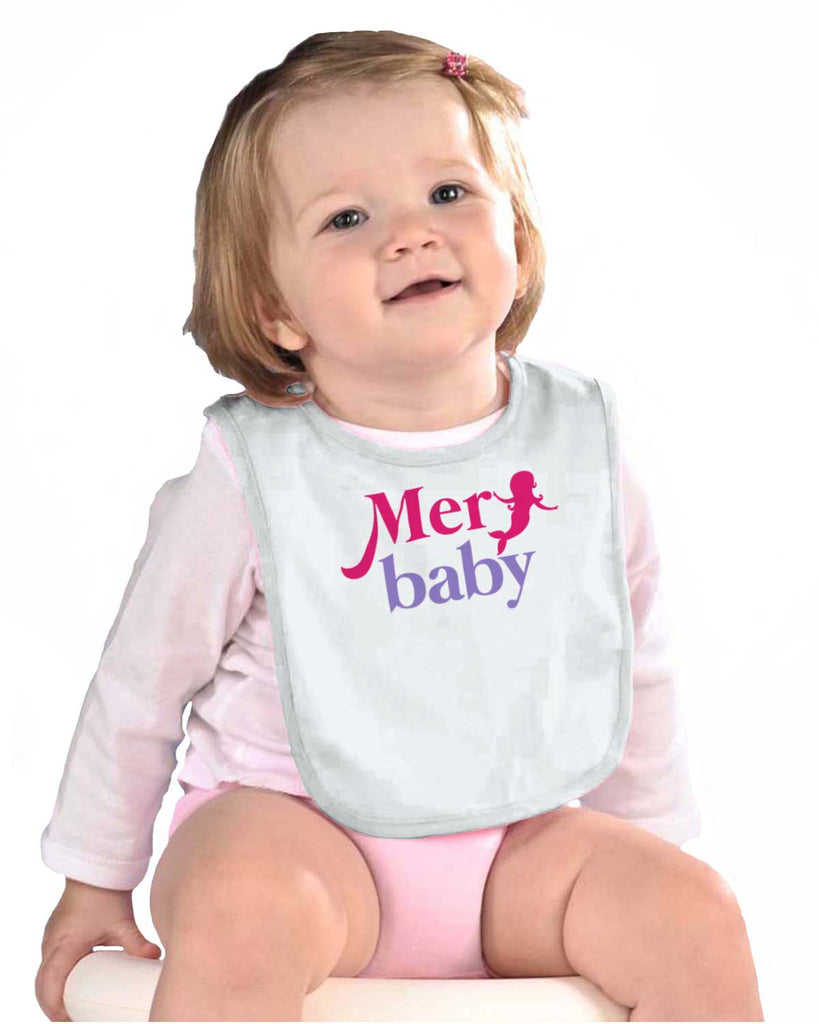 Merbaby Infant Baby Bib-Direct To Garment Print-Brisco Baby