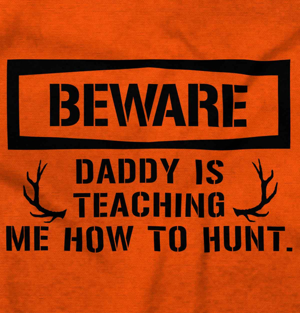 Dad Teaching Me To Hunt Romper Bodysuit-Direct To Garment Print-Brisco Baby