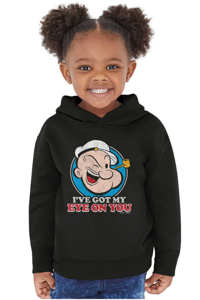 Got My Eye On You Toddler Pullover Hoodie-Direct To Garment Print-Brisco Baby