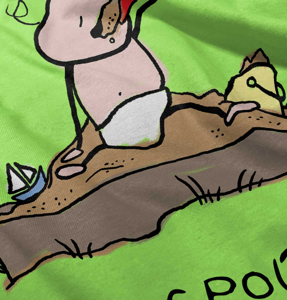 Eating Sand Infant Toddler T Shirt-Direct To Garment Print-Brisco Baby