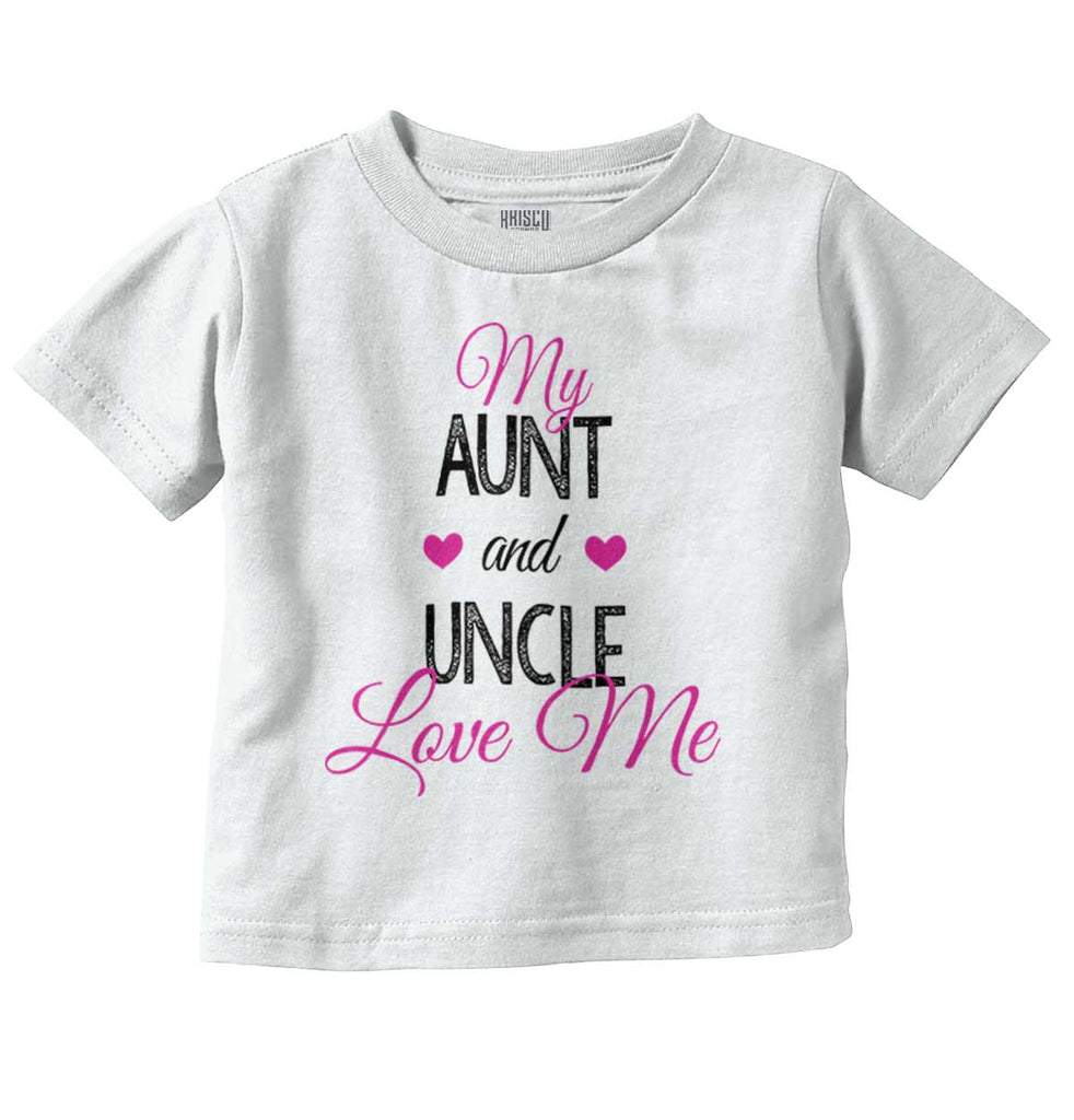 Aunt And Uncle Infant Toddler T Shirt-Direct To Garment Print-Brisco Baby