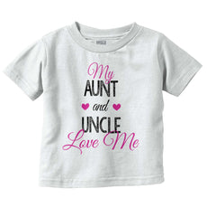 Aunt And Uncle Infant Toddler T Shirt-Direct To Garment Print-Brisco Baby