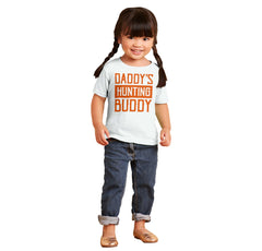 Daddys Hunting Buddy Infant Toddler T Shirt-Direct To Garment Print-Brisco Baby