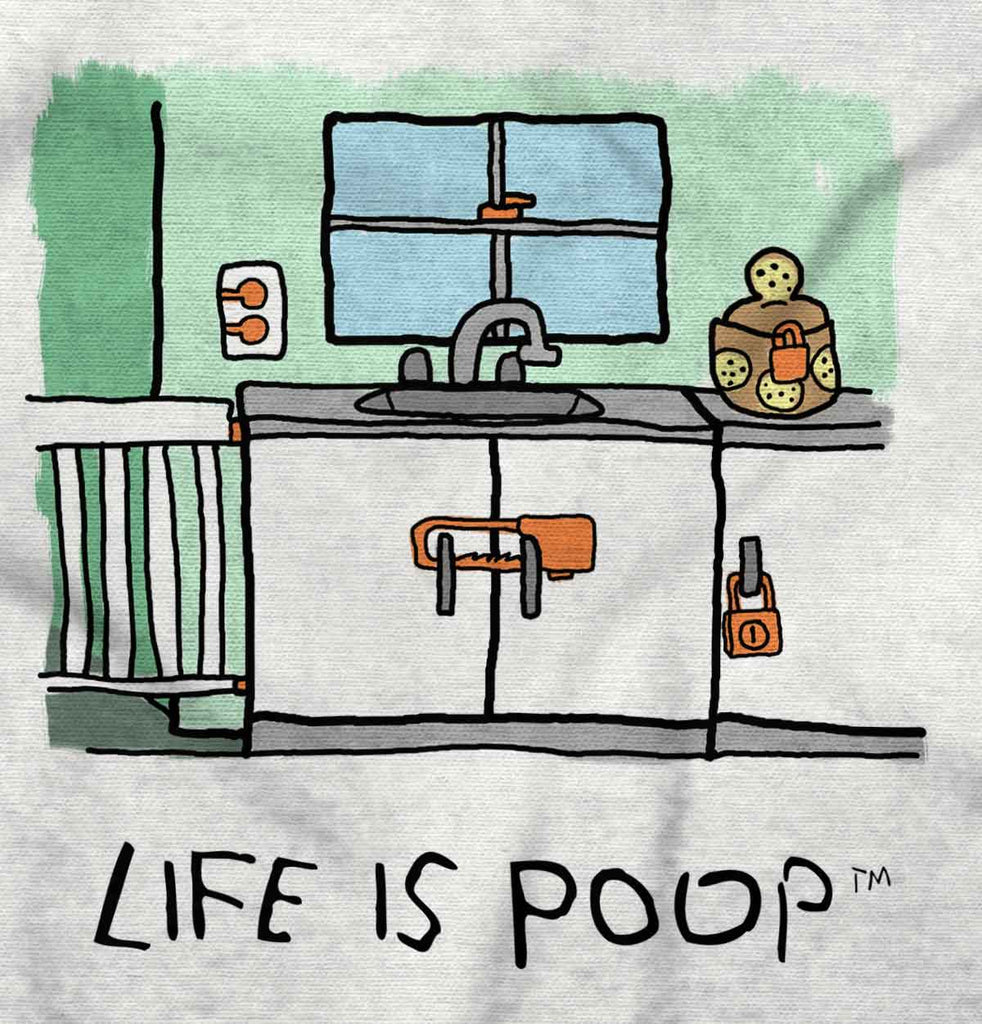 Safety Locks Infant Toddler T Shirt-Direct To Garment Print-Brisco Baby