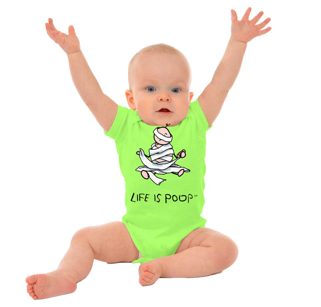 Baby Toilet Paper Romper-Direct To Garment Print-Brisco Baby