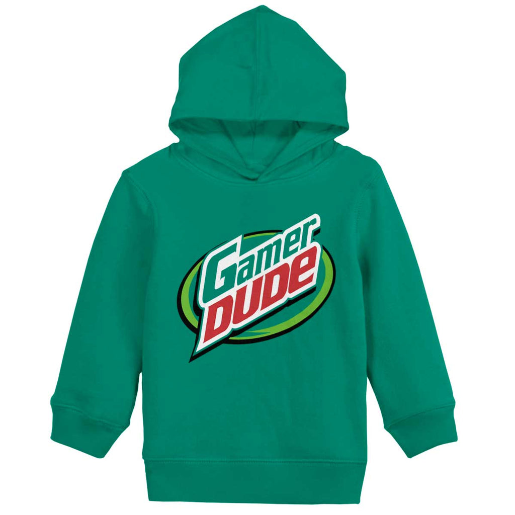 Gamer Dude Video Gaming Geek Toddler Pullover Hoodie-Direct To Garment Print-Brisco Baby
