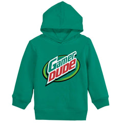 Gamer Dude Video Gaming Geek Toddler Pullover Hoodie-Direct To Garment Print-Brisco Baby