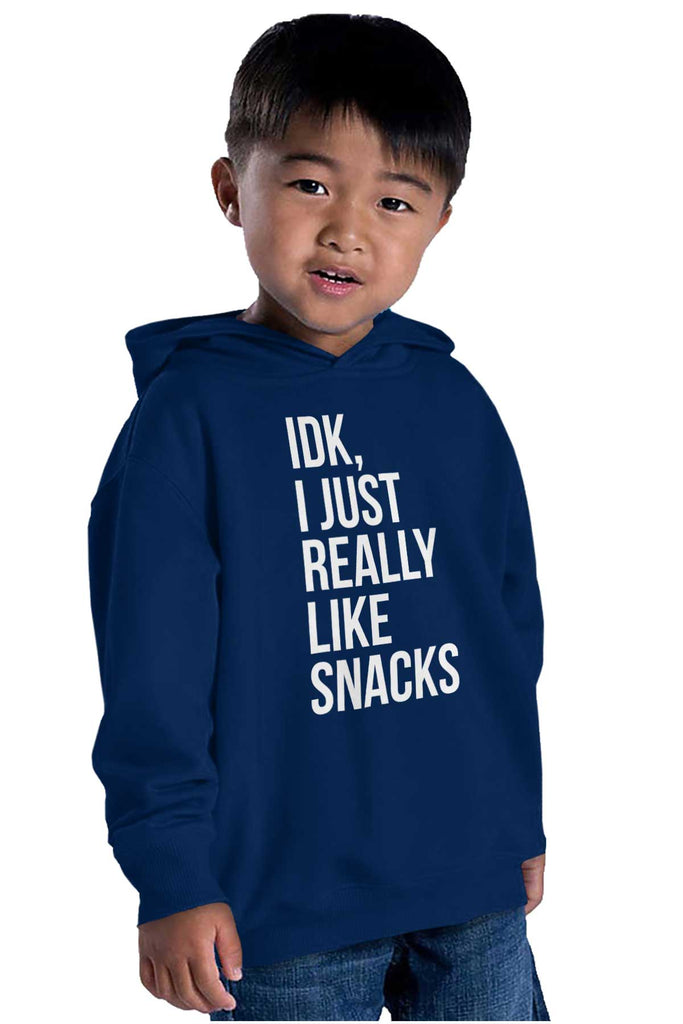 Really Like Snacks Toddler Pullover Hoodie-Direct To Garment Print-Brisco Baby