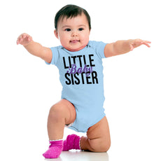 Little Baby Sister Romper Bodysuit-Direct To Garment Print-Brisco Baby