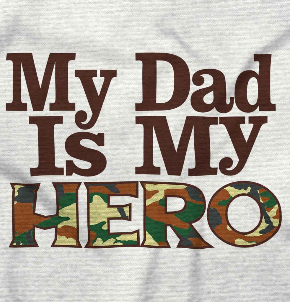 Dad Is My Hero Infant Baby Bib-Direct To Garment Print-Brisco Baby