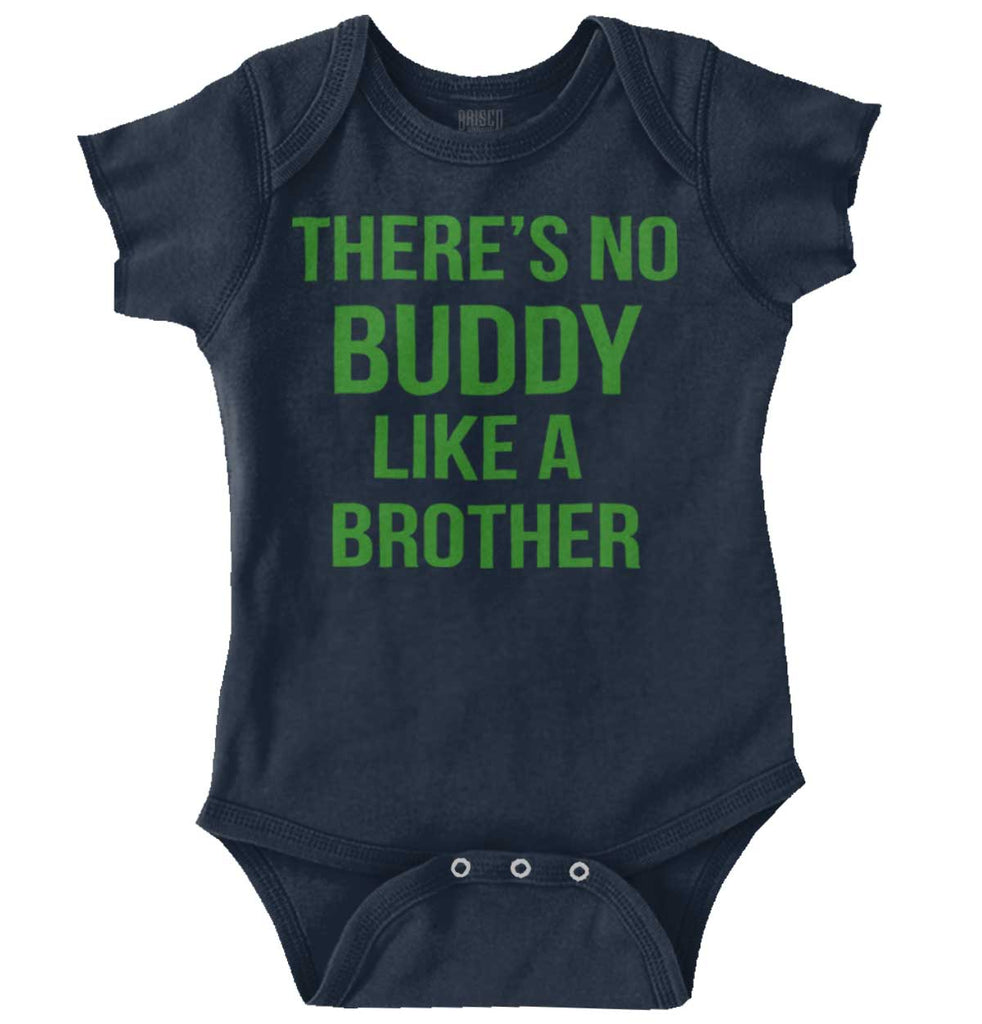 No Buddy Like A Brother Romper Bodysuit-Direct To Garment Print-Brisco Baby