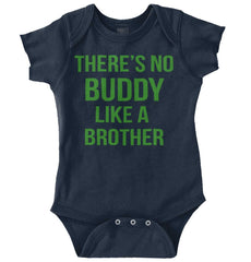 No Buddy Like A Brother Romper Bodysuit-Direct To Garment Print-Brisco Baby