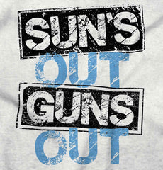 Guns Out Infant Toddler T Shirt-Direct To Garment Print-Brisco Baby