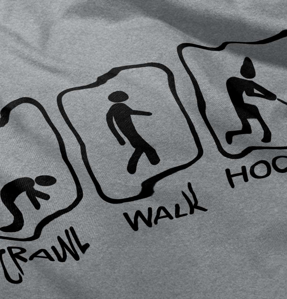 Crawl Walk Hockey Infant Toddler T Shirt-Direct To Garment Print-Brisco Baby