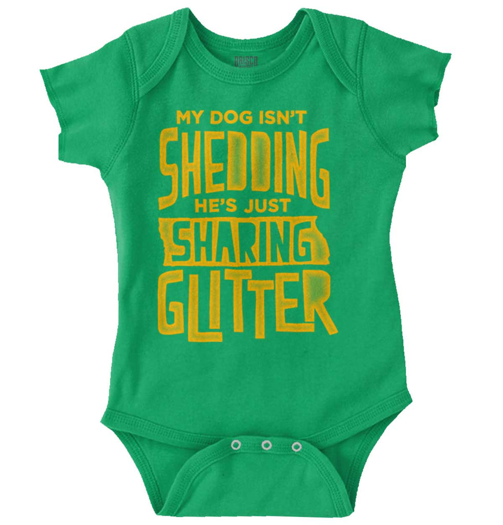 Glitter Dog Romper Bodysuit-Direct To Garment Print-Brisco Baby