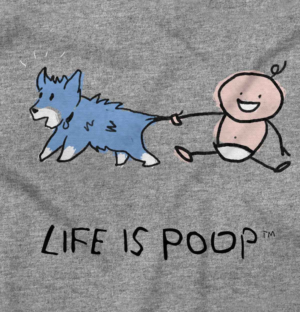 Dog Tail Romper Bodysuit-Direct To Garment Print-Brisco Baby