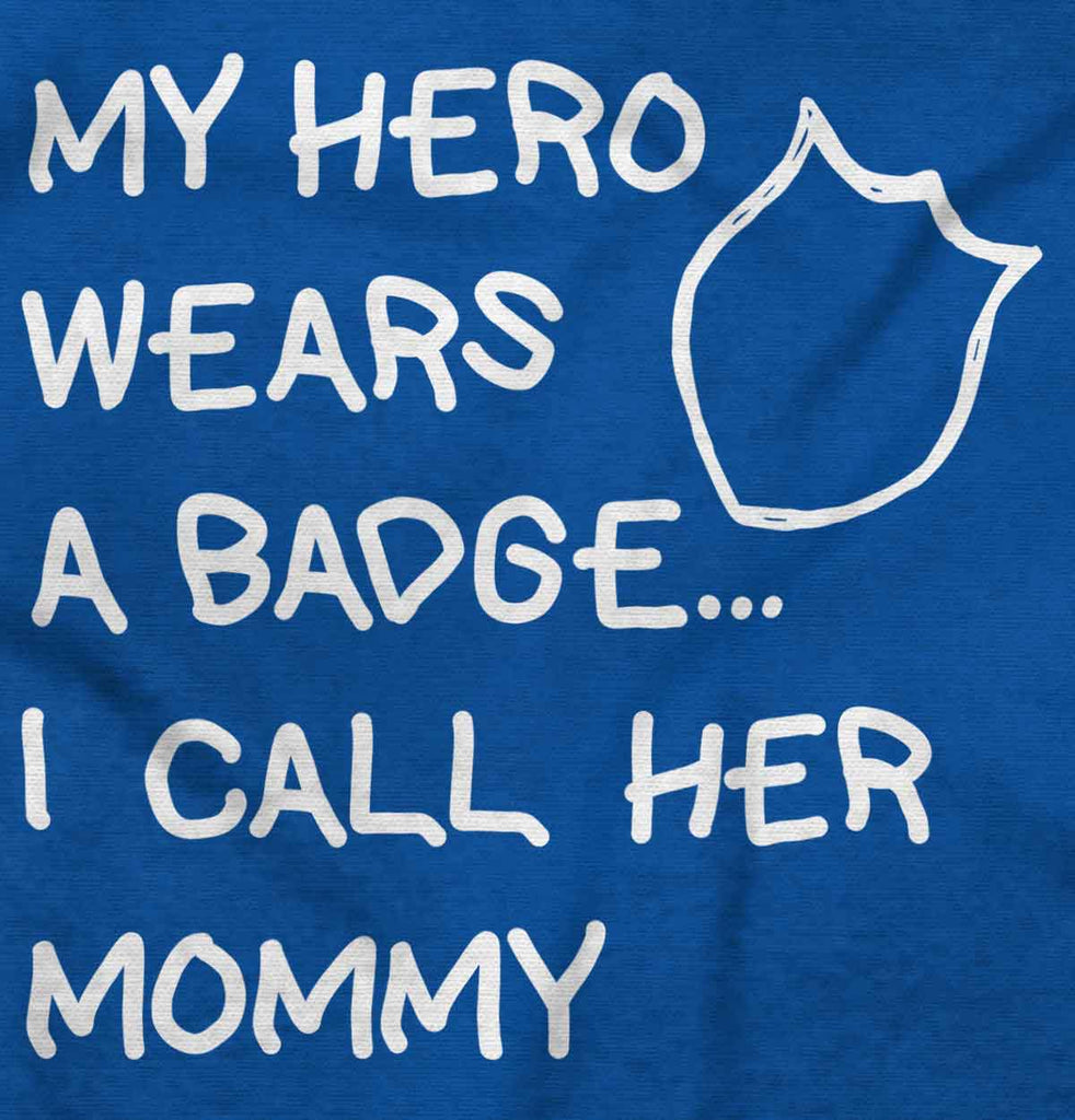 Hero Wears Badge Solid Baby Pajama Top-Direct To Garment Print-Brisco Baby