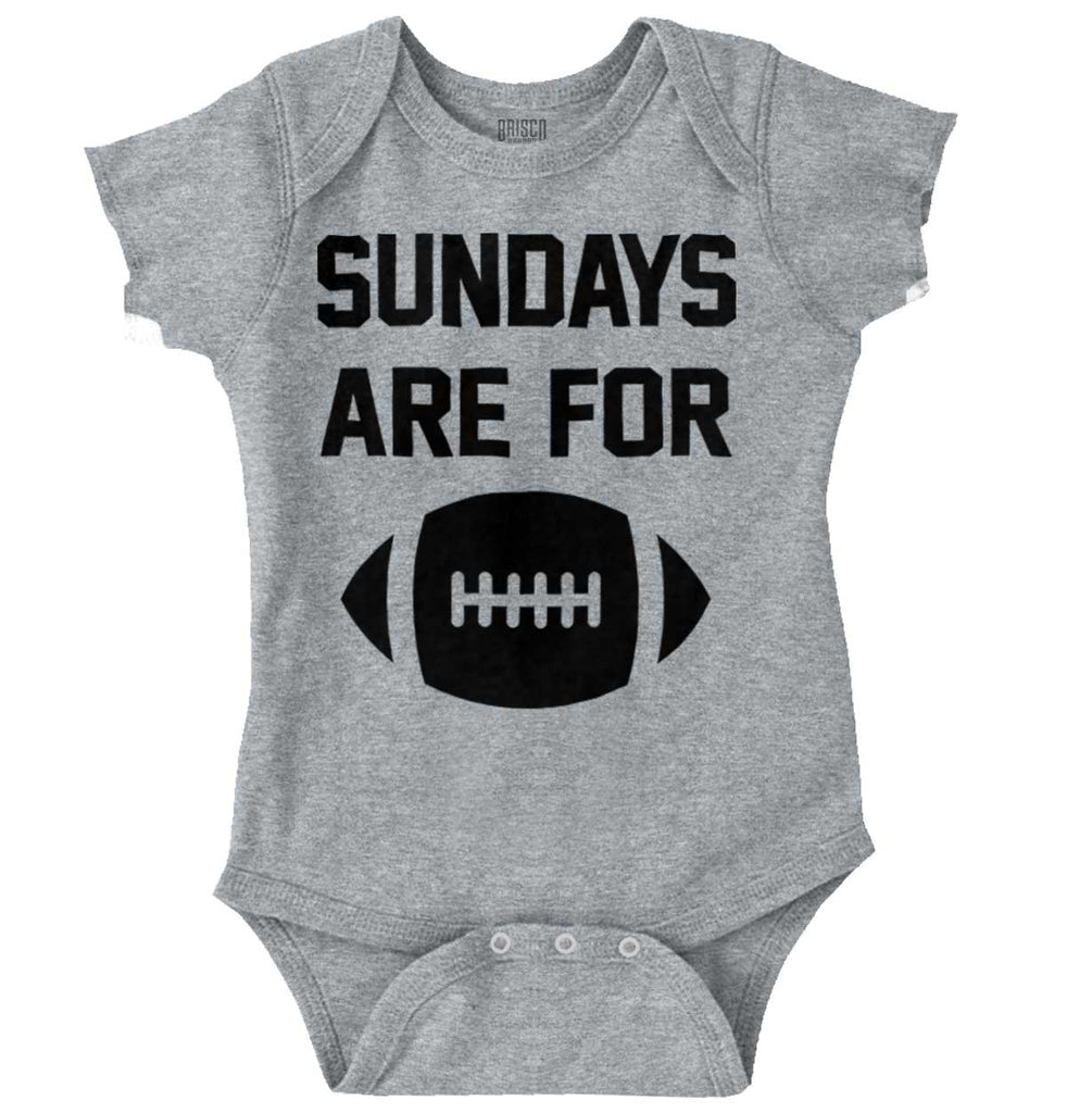 Sundays for Football Romper Bodysuit-Direct To Garment Print-Brisco Baby