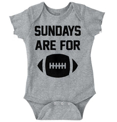 Sundays for Football Romper Bodysuit-Direct To Garment Print-Brisco Baby