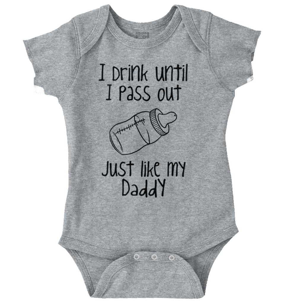 Like My Daddy Romper Bodysuit-Direct To Garment Print-Brisco Baby