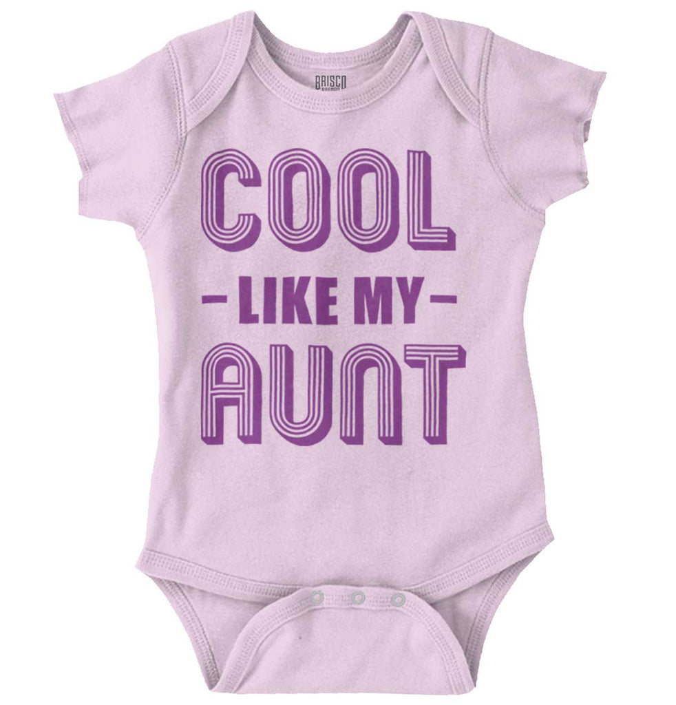 Cool Like My Aunt Romper Bodysuit-Direct To Garment Print-Brisco Baby