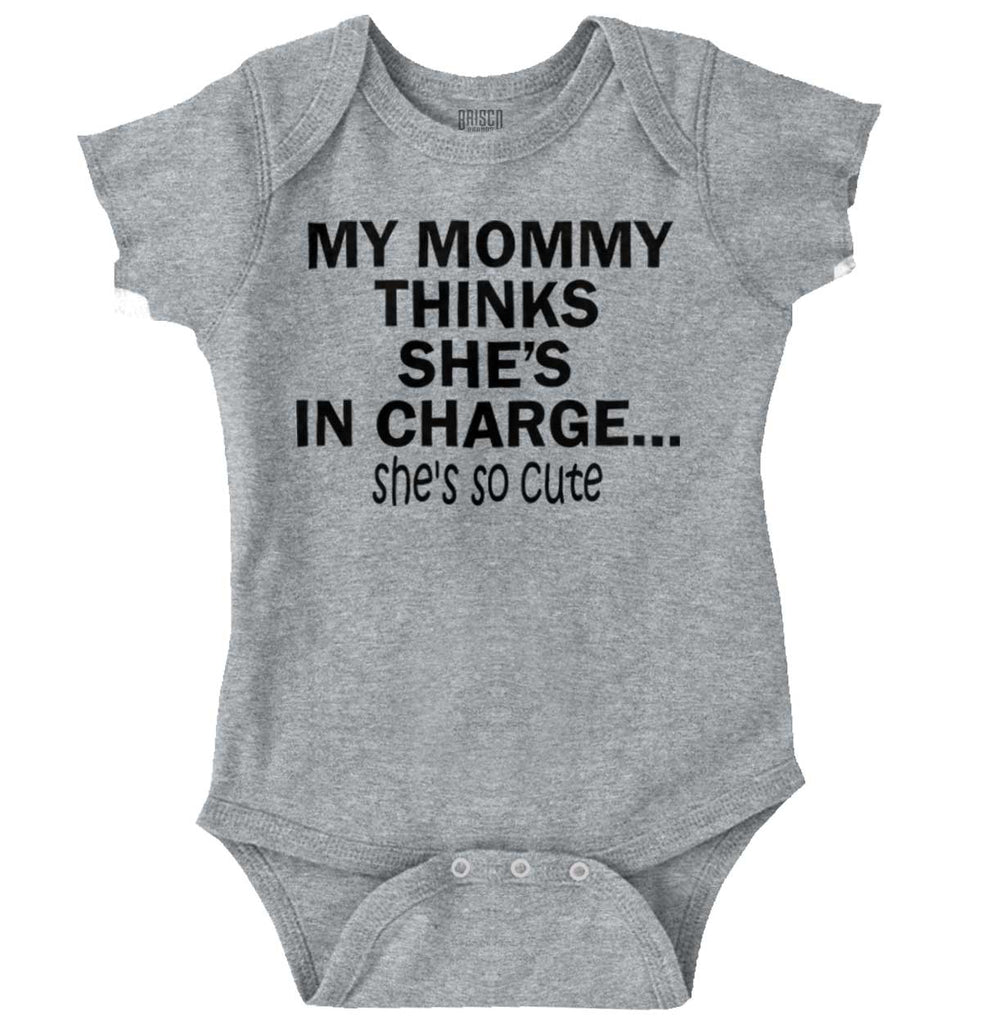 She's So Cute Romper Bodysuit-Direct To Garment Print-Brisco Baby