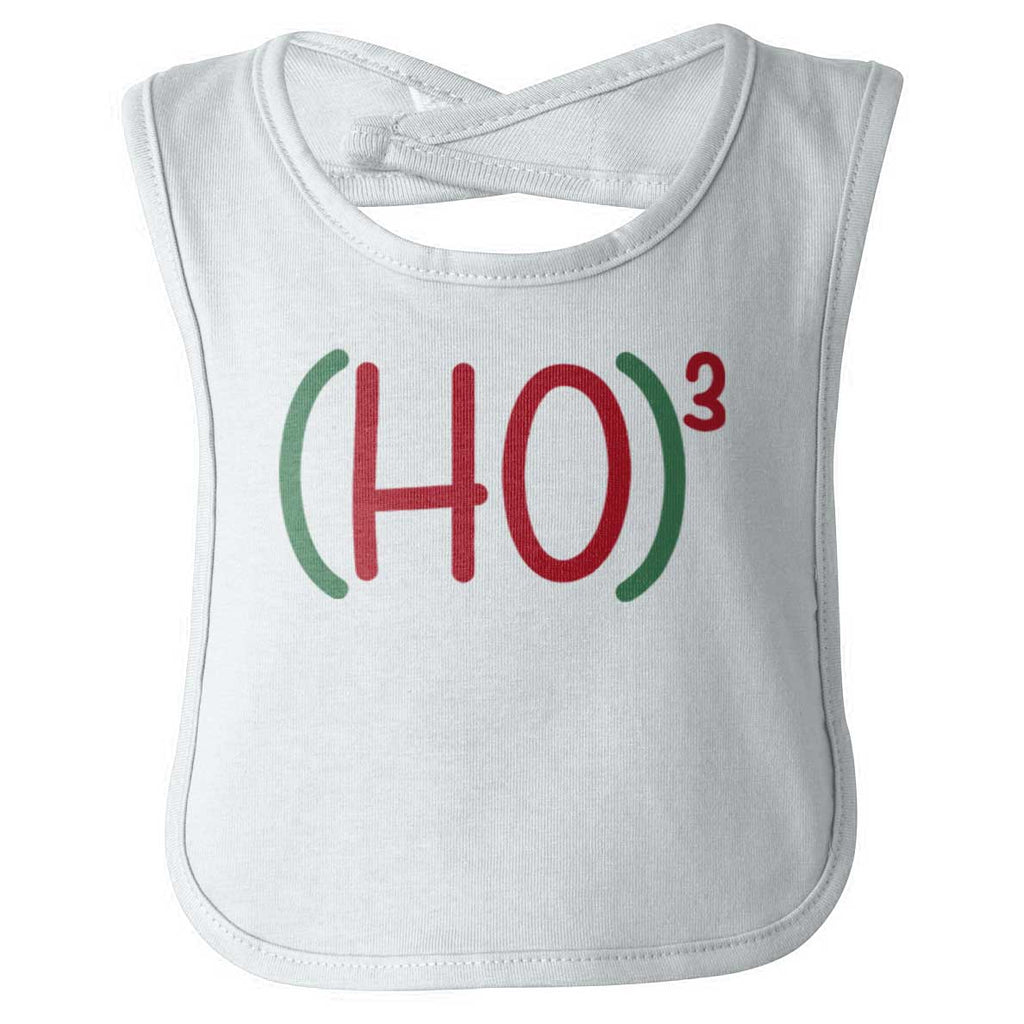 Ho Ho Ho Infant Baby Bib-Direct To Garment Print-Brisco Baby