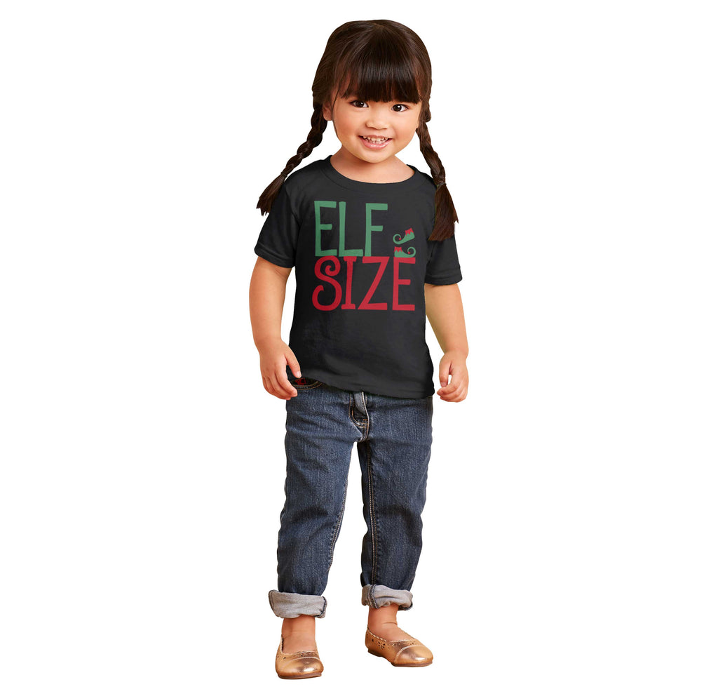 Elf Size Infant Toddler T Shirt-Direct To Garment Print-Brisco Baby