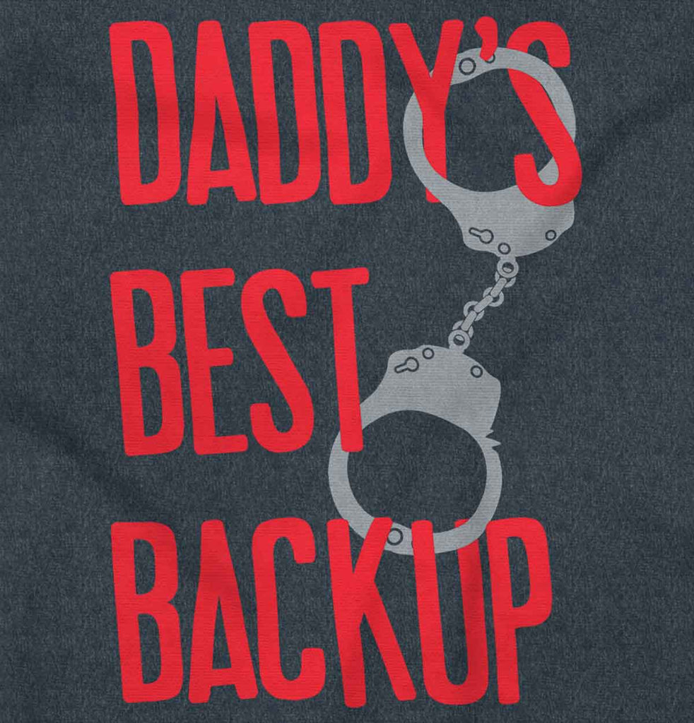 Daddy's Best Backup Football Romper Bodysuit-Direct To Garment Print-Brisco Baby