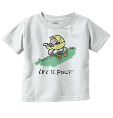 Downhill Stroller Infant Toddler T Shirt-Direct To Garment Print-Brisco Baby