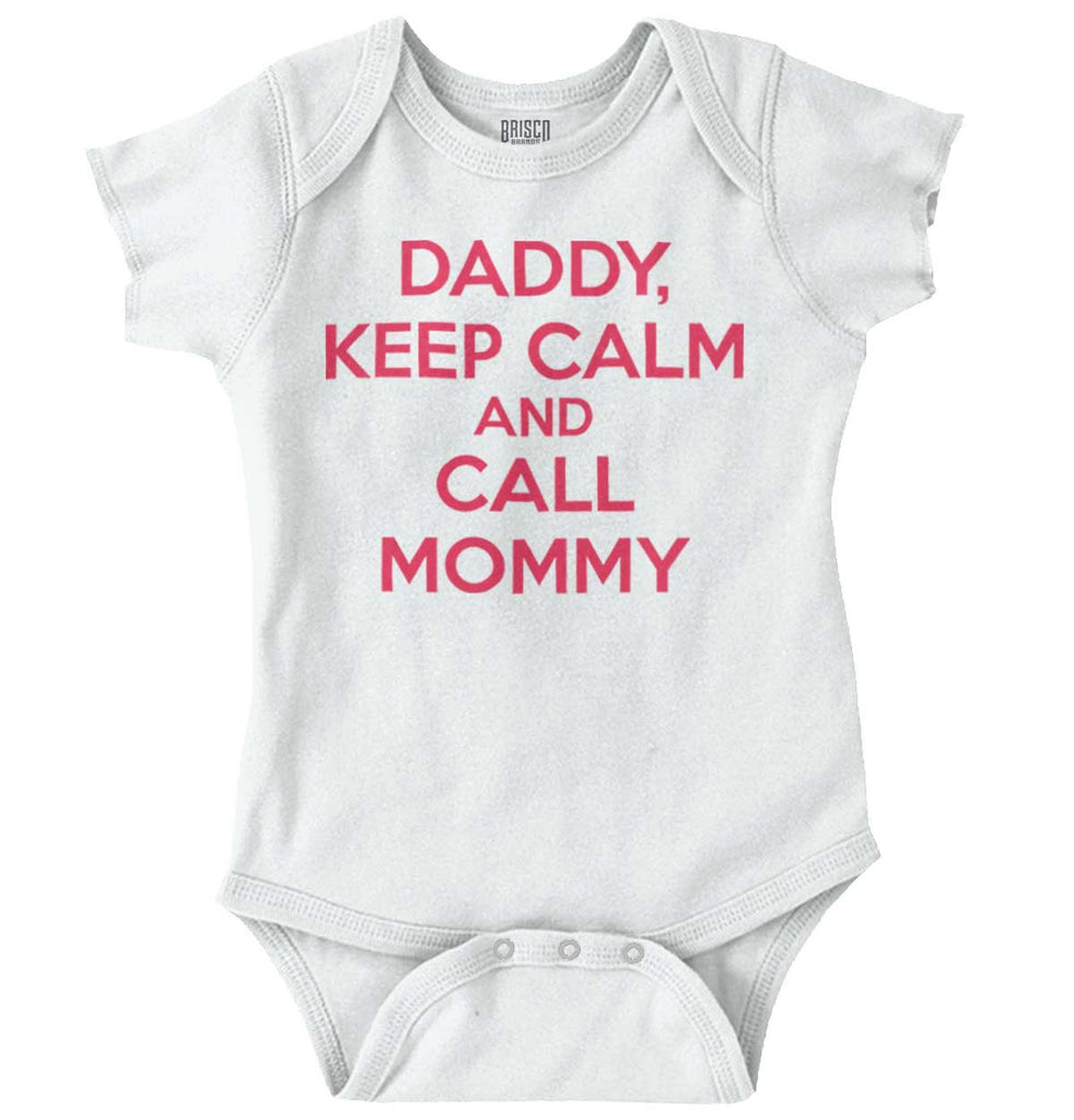 Call Mommy Romper Bodysuit-Direct To Garment Print-Brisco Baby
