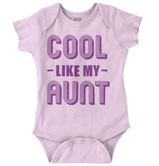 Cool Like My Aunt Romper Bodysuit-Direct To Garment Print-Brisco Baby
