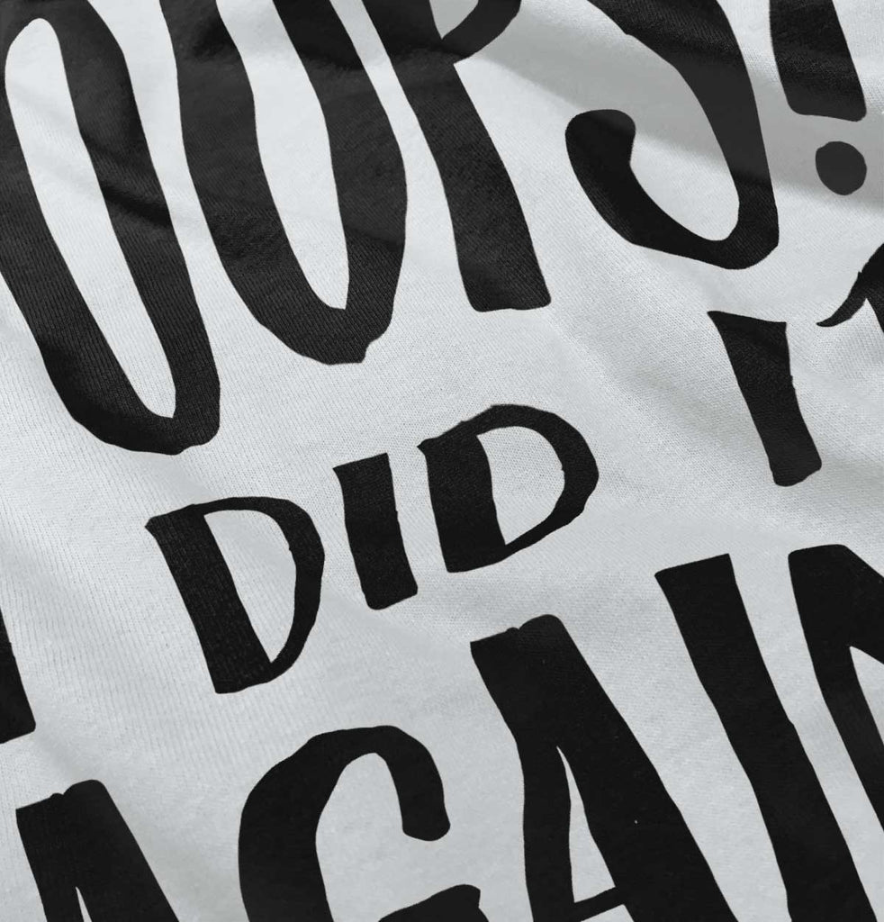 Poops I Did It Again Toddler Baseball-Direct To Garment Print-Brisco Baby