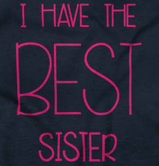 Have The Best Sister Romper Bodysuit-Direct To Garment Print-Brisco Baby