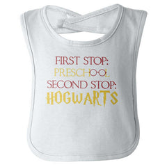 Preschool Hogwarts Infant Baby Bib-Direct To Garment Print-Brisco Baby