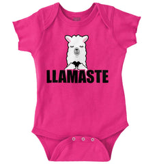 Llamaste Yoga Romper Bodysuit-Direct To Garment Print-Brisco Baby