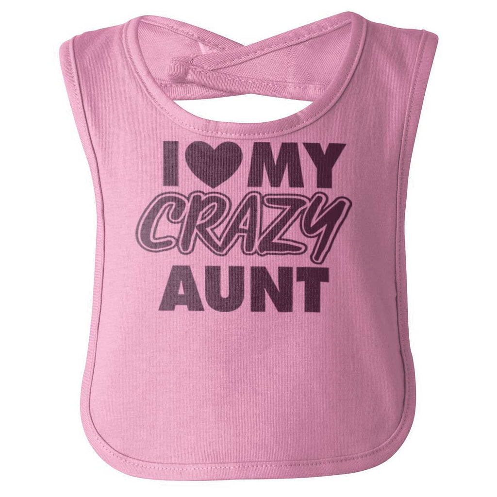 Crazy Aunt Infant Baby Bib-Direct To Garment Print-Brisco Baby